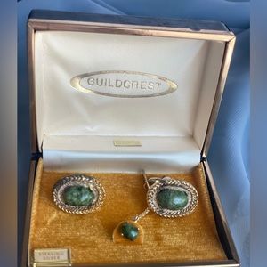 Vintage Guildcrest Sterling Silver Cufflinks Set